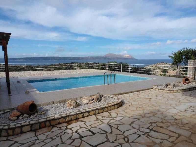 Kokkino Chorio MIT VIDEO - Kreta - Kokkino Chorio: Einzigartige Villa mit Pool, Berg- und Meerblick bei der Koutalas Beach Haus kaufen